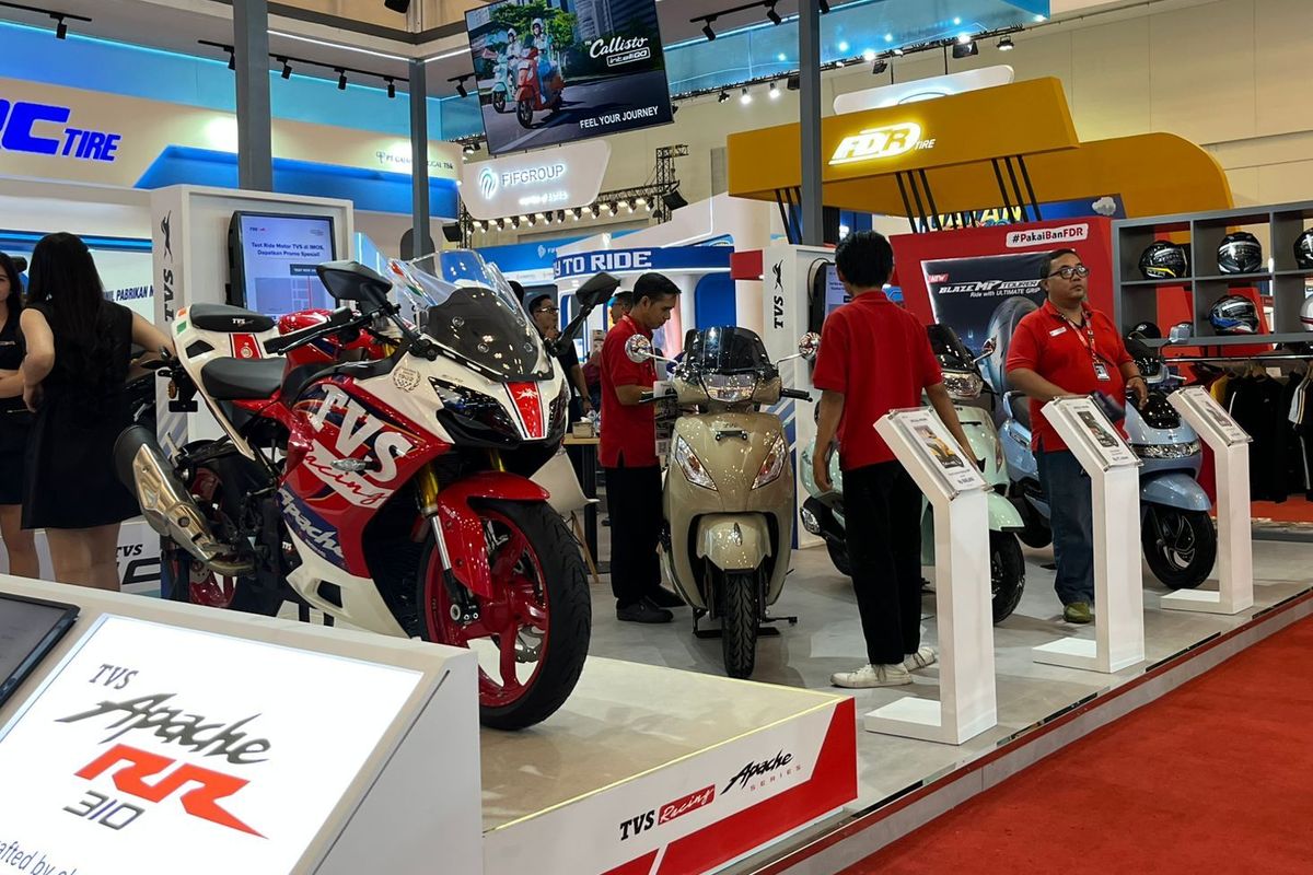 diskon motor, IMOS, TVS Motor Company, IMOS 2025, diskon motor TVS, Promo TVS Motor di IMOS 2025, Ada Diskon hingga Rp 3 Juta