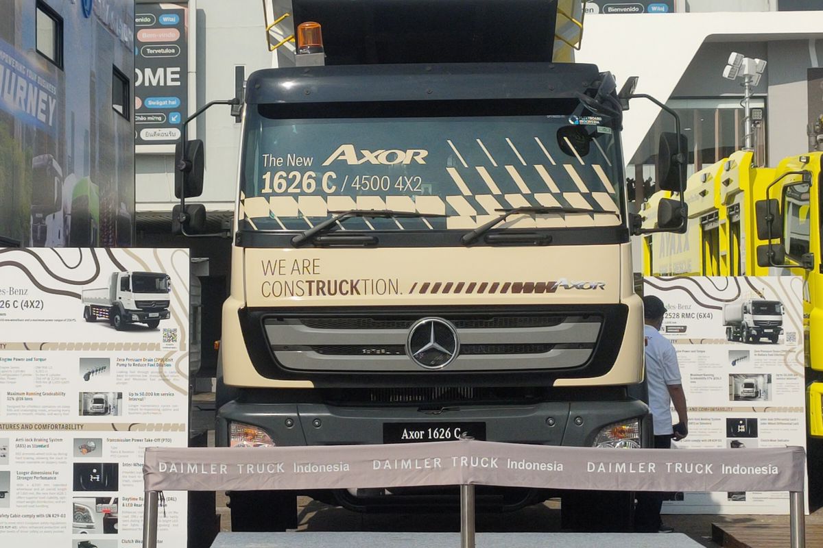 mercedes benz, Truk mercedes benz, sasis bus, truk baru, Axor 1626 C, Varian Baru Truk Mercedes Benz Axor Mirip dengan Nama Sasis Bus