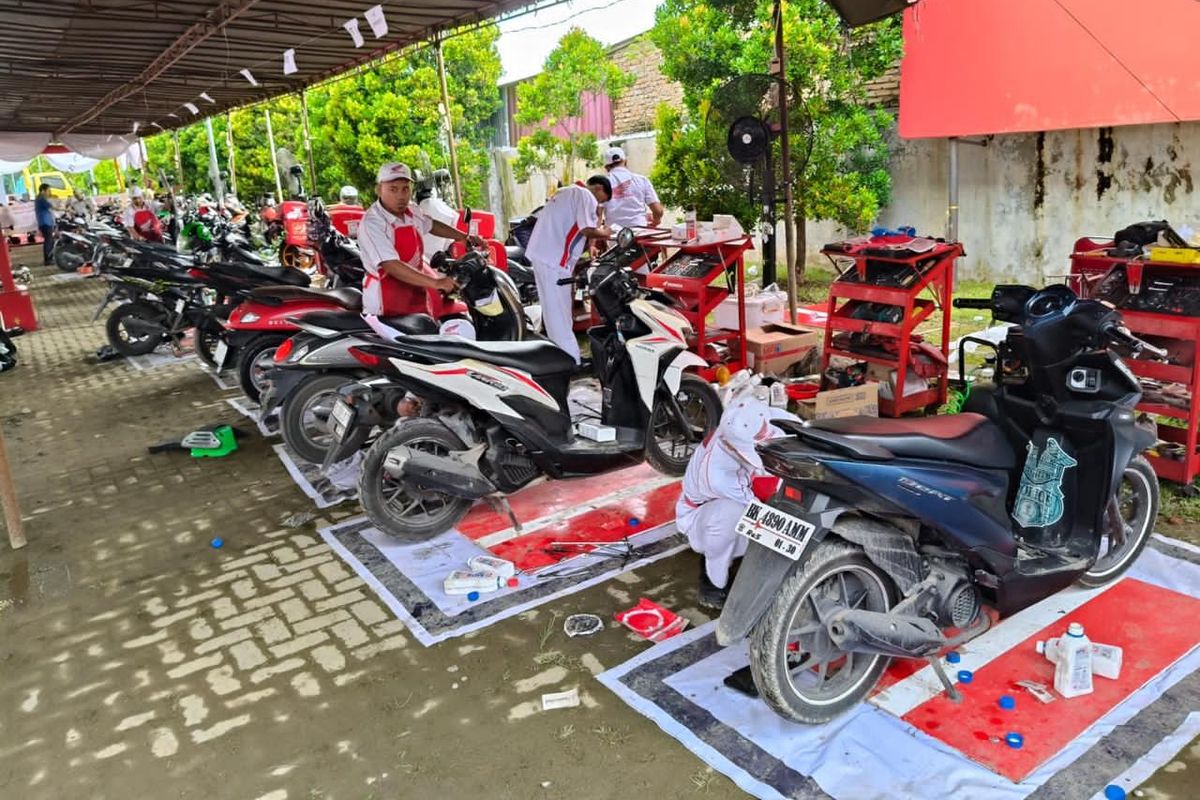 AHM Gratiskan Servis Motor buat Korban Bencana di 3 Provinsi Ini