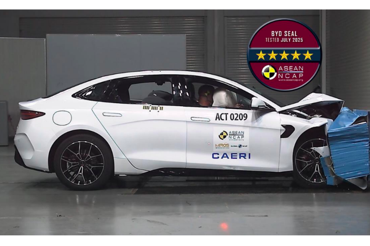 ASEAN NCAP, NCAP, BYD seal, BYD Seal Raih Rating 5 Bintang ASEAN NCAP