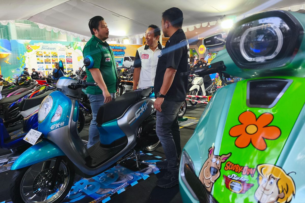 Honda Modif Contest, Modifikasi motor, Honda Stylo 160, Akhmad Raihan, Stylo 160 Bergaya Scooby-Doo Raih Podium HMC 2025 di Bandung