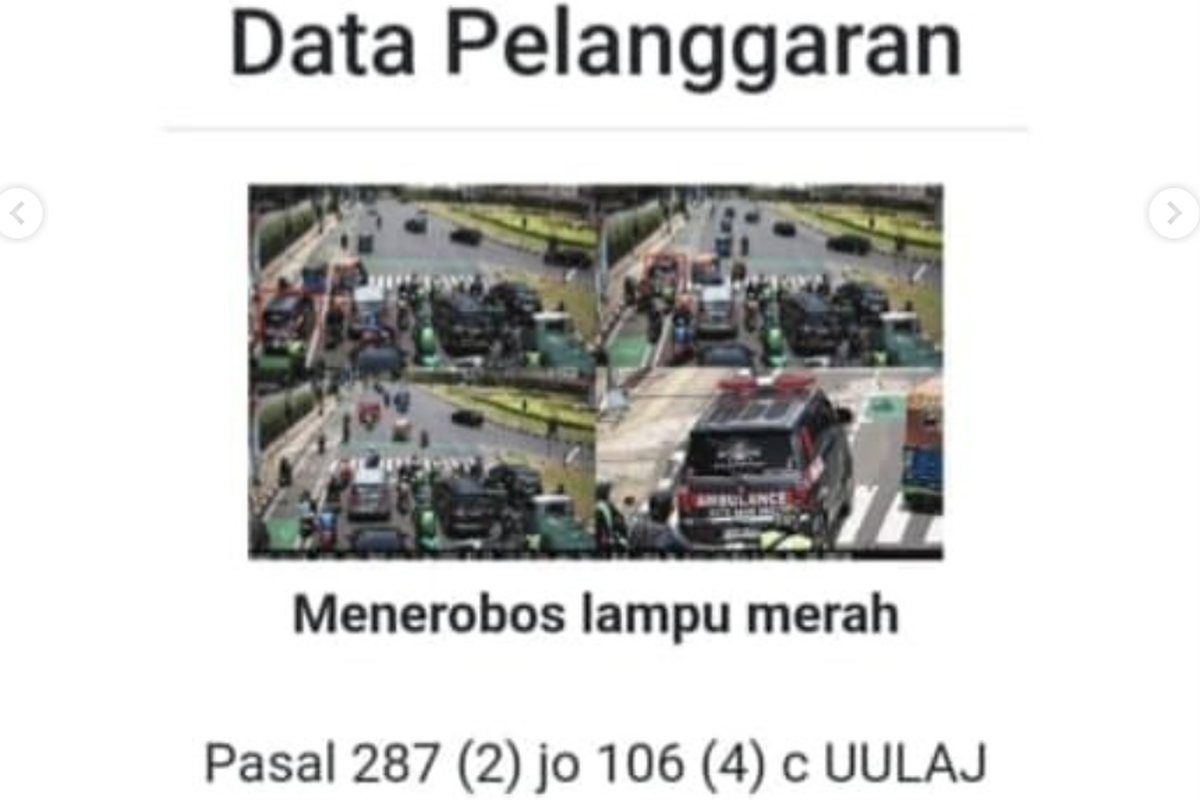 ambulans, ETLE, viral, Polda Metro Jaya, kendaraan bermotor, Viral Ambulans Kena ETLE Saat Bawa Pasien, Ini Kata Polisi