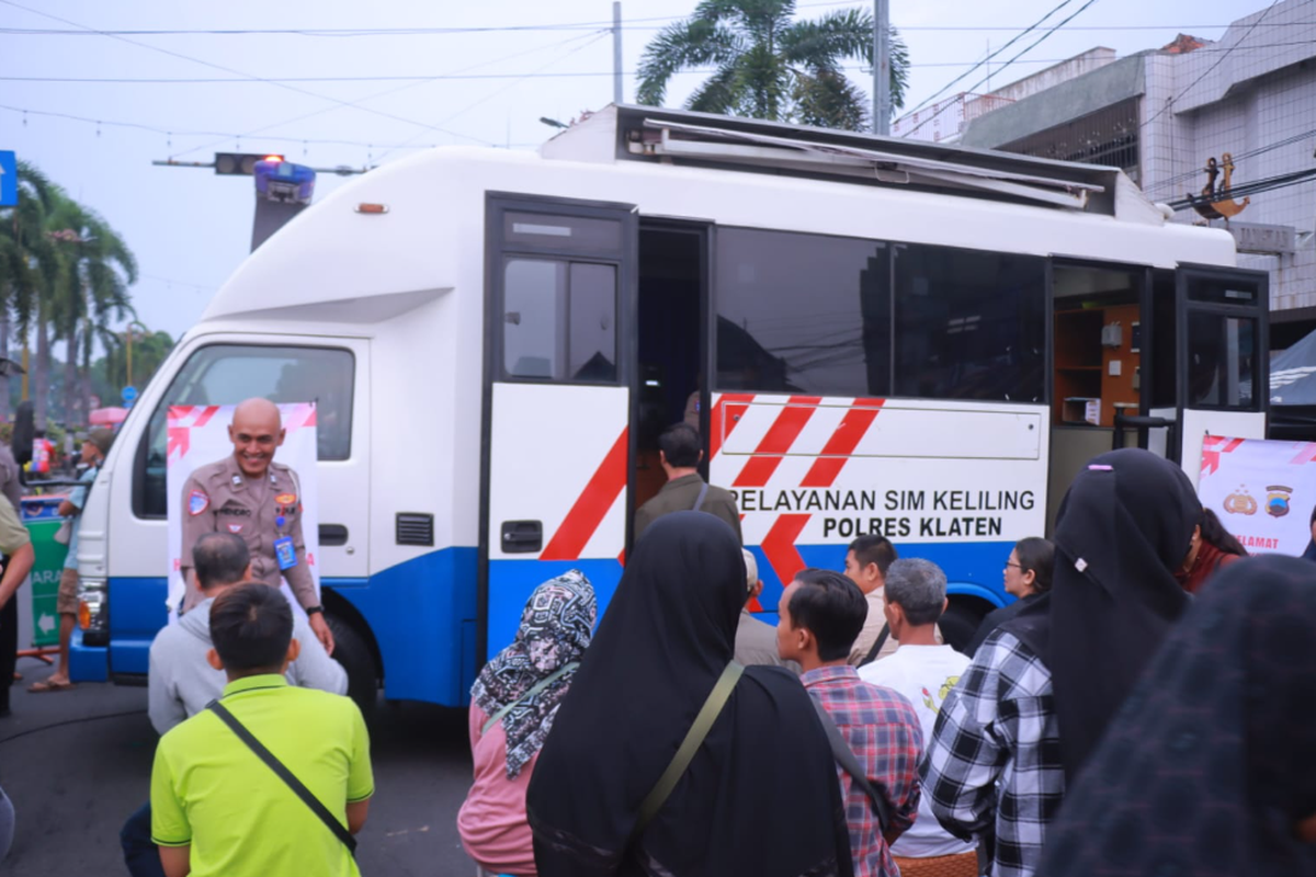 SIM keliling Klaten, SIM keliling di Klaten, Di mana SIM keliling Klaten, Layanan SIM Keliling di Klaten Pindah Lokasi