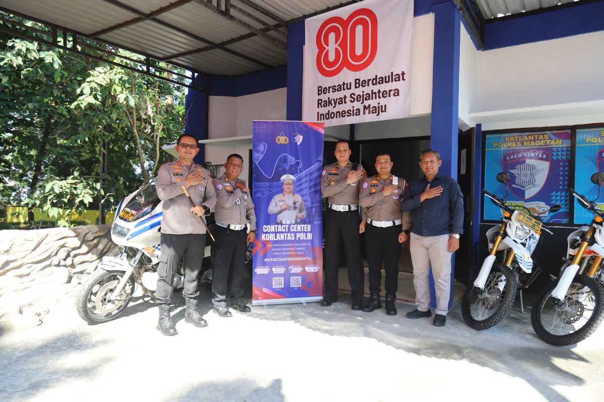 Contact Center Korlantas Polri, Layanan Contact Center Korlantas, Kontak Polantas, Samsat Polres Magetan Sosialisasi Contact Center Korlantas Polri
