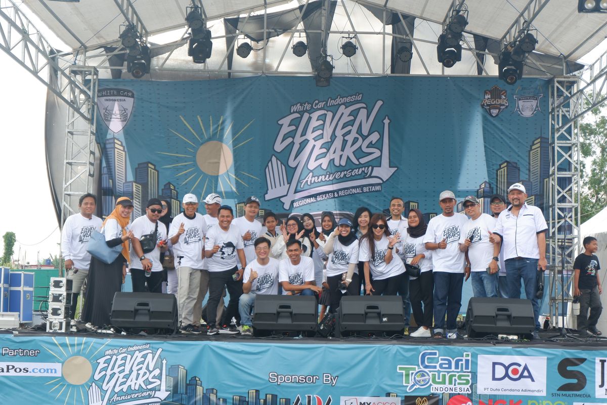 Betawi, Bekasi, komunitas, White Car Indonesia, mobil putih, Rayakan 11 Tahun, WCI Bekasi dan Betawi Rangkul Puluhan Komunitas