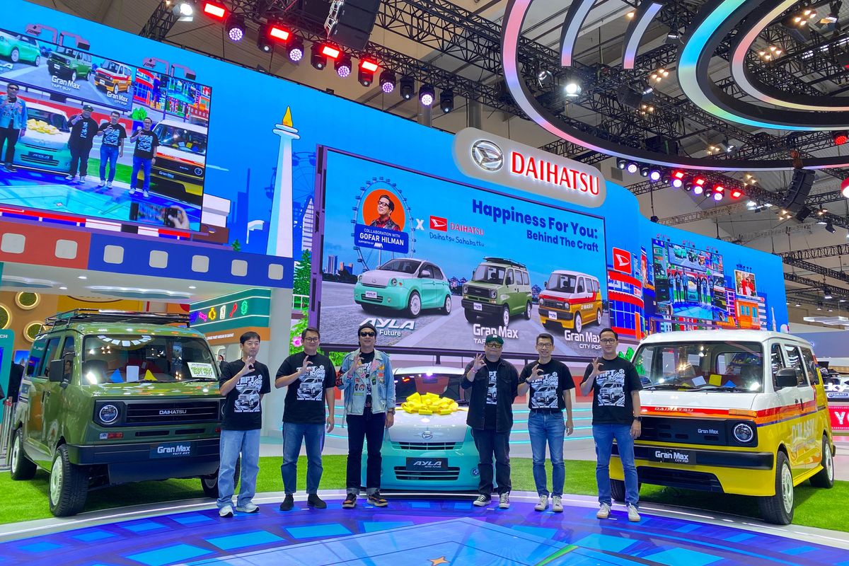 Daihatsu, GIIAS 2025, modifikasi mobil, Gran Max Ayla, Daihatsu Unjuk Tiga Modifikasi Unik Model Andalan di GIIAS 2025