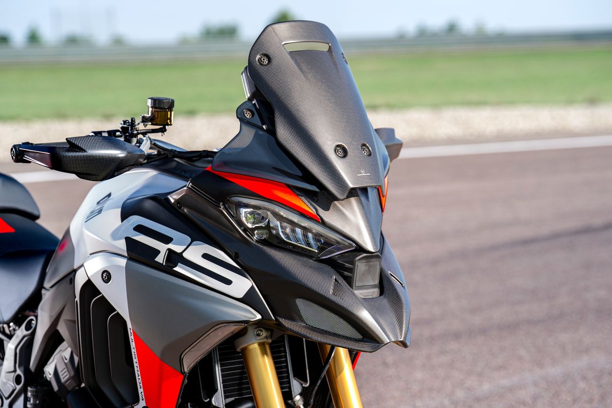 Ducati Multistrada V4 RS, motor adventure sporty, mesin Desmosedici Stradale, fitur elektronik canggih, Ducati Multistrada V4 RS Meluncur: Pakai Mesin Panigale V4