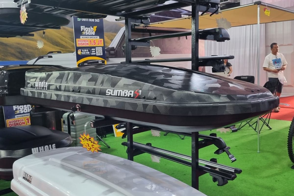 Roof box, roof box, GIIAS 2025, bagasi, Pilihan Roof Box Baru dengan Harga Terjangkau di GIIAS 2025