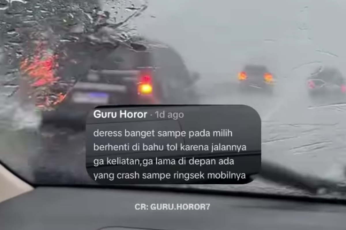 hujan deras, mobil, hazard, jalan tol, lampu hazard, Hujan deras, aman berkendara, Jangan Berhenti di Bahu Jalan Tol Sambil Nyalakan Hazard Saat Hujan