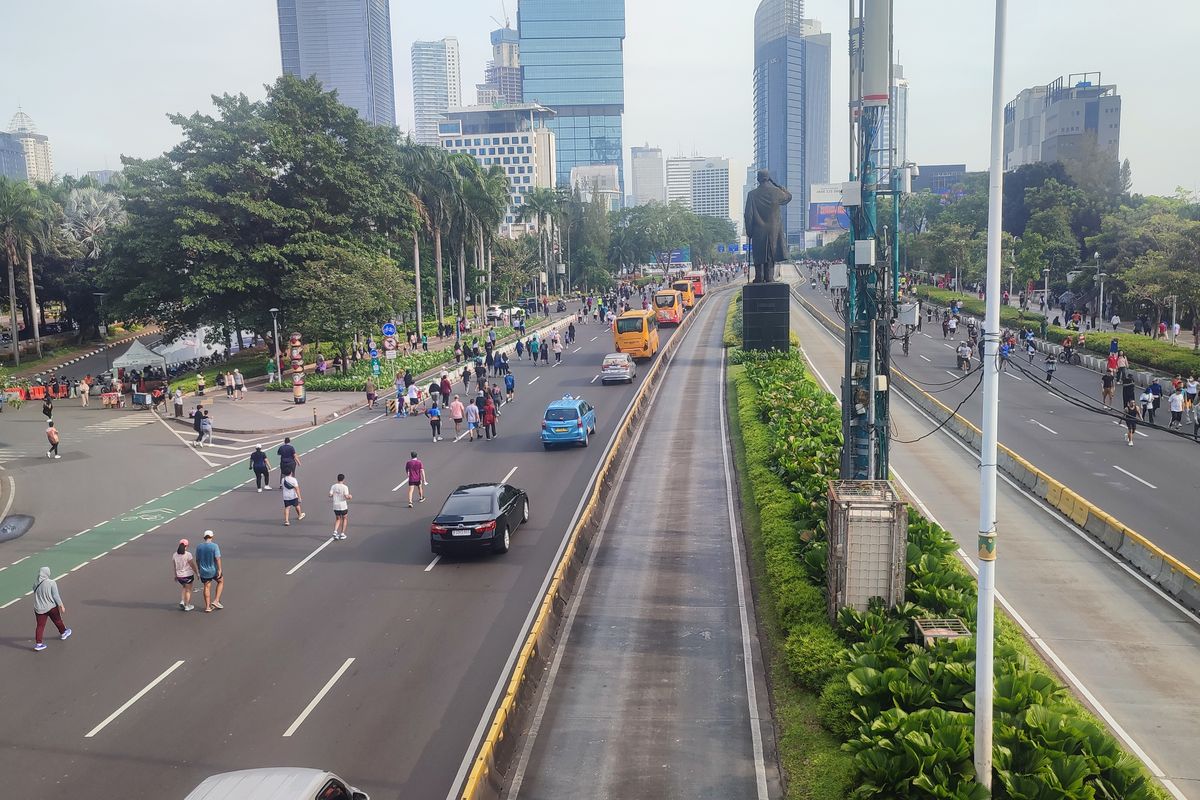 Car Free Day, HBKB, Dishub DKI Jakarta, hbkb, Car free day jakarta, Usai Libur Dua Pekan, Car Free Day Jakarta Kembali Berlaku Hari Ini