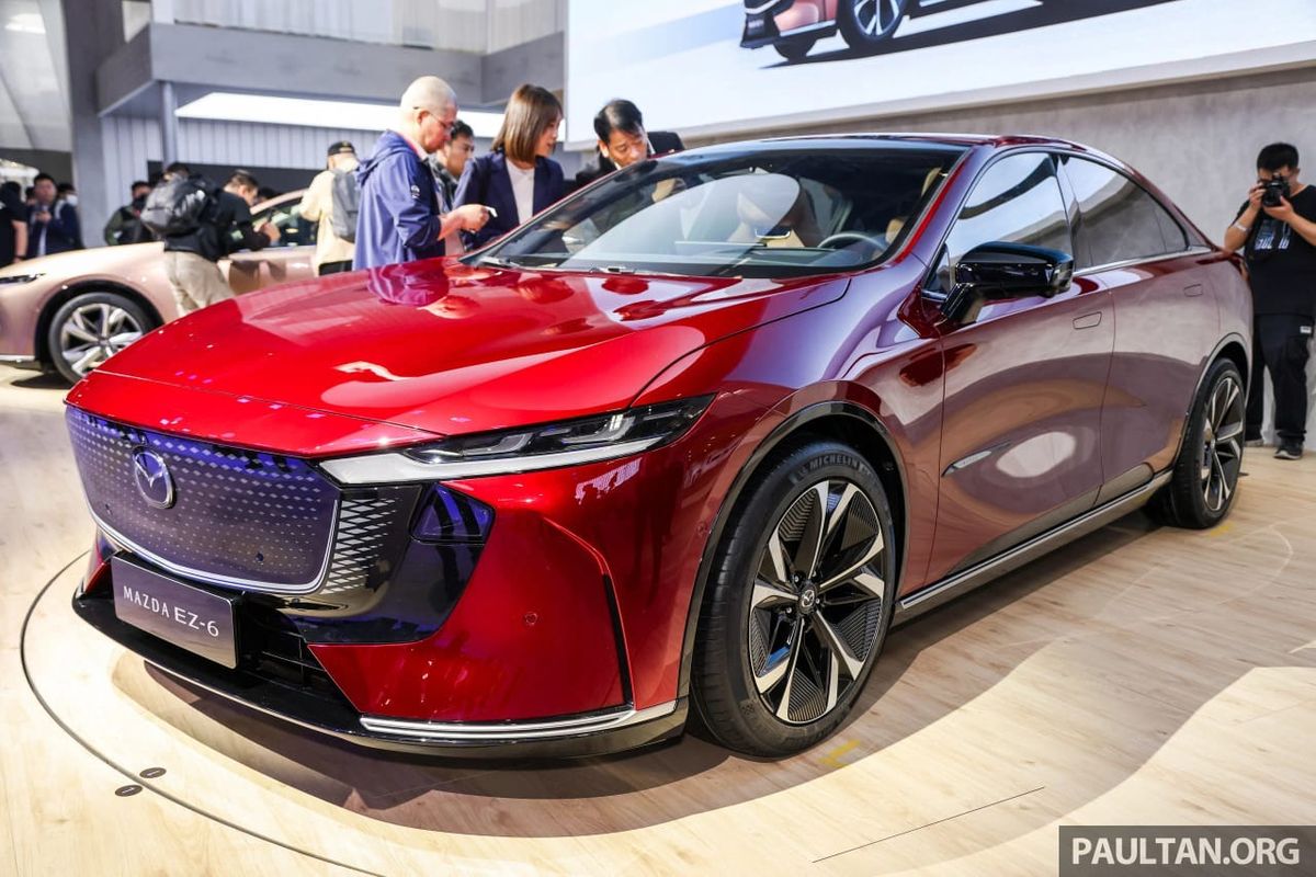 mazda, mobil, mobil listrik, Mazda EZ-6 EV, Menakar Peluang Sedan Listrik Mazda EZ-6 Masuk Indonesia
