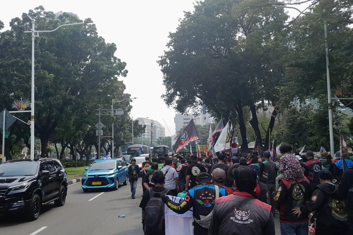 aksi unjuk rasa, Aksi unjuk rasa, rekayasa lalu lintas, demo ojol, ojol demo hari ini, demo ojek online karena apa, Ada Demo Ojol Hari Ini, Hindari Ruas Jalan Berikut