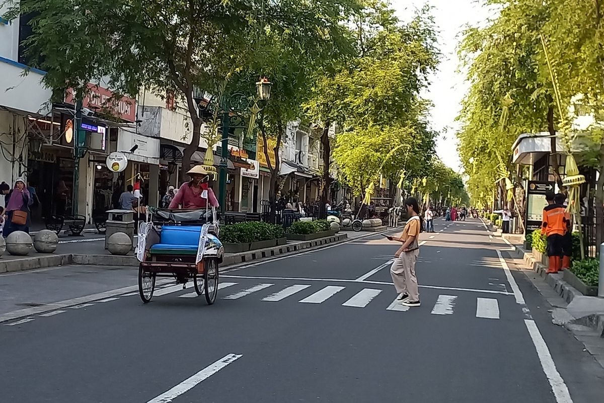 malioboro yogyakarta, malioboro bebas kendaraan, jalan malioboro bebas kendaraan bermotor, CFD Malioboro, Info CFD Jalan Malioboro Yogyakarta