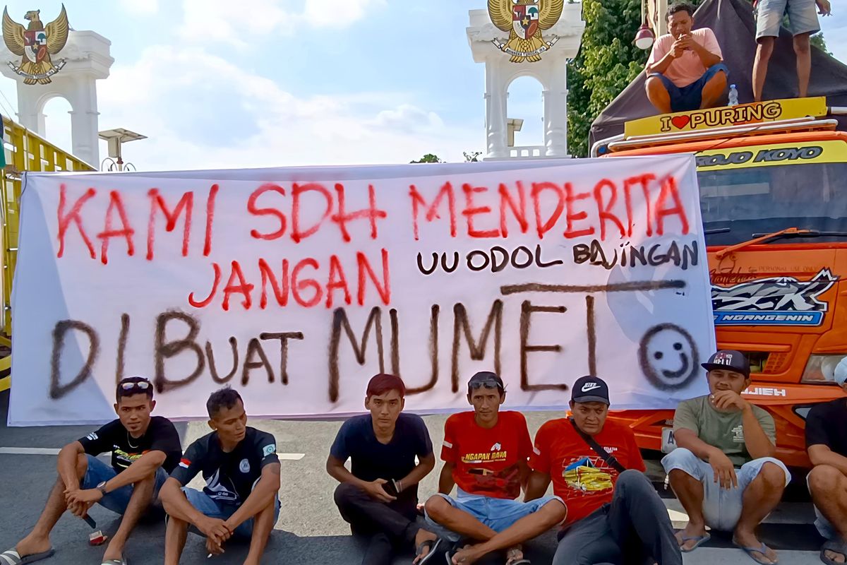 Truk ODOL, sopir truk, truk ODOL, Zero Odol, Demo sopir truk, Alasan Sopir Truk Demo Terkait Regulasi Zero ODOL