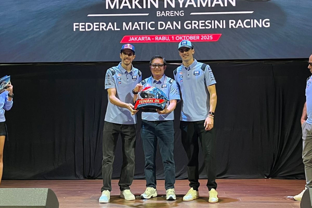 MotoGP, Federal Oil, Alex Marquex, motogp indonesia, Fermin Aldeguer, Alex Marquez dan Fermin Aldeguer Sapa Penggemar di Jakarta