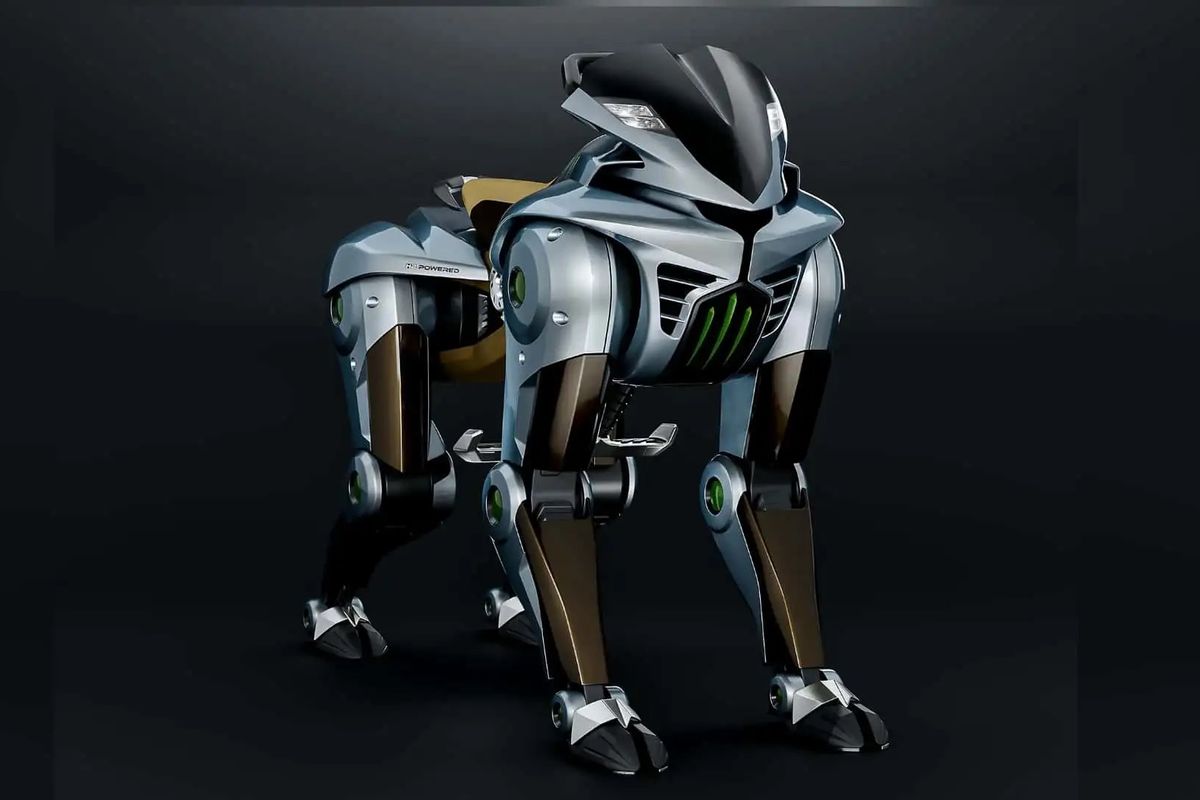 Kawasaki, konsep, robot, Robot, Robot Kawasaki, Kawasaki Corleo, Kawasaki Corleo, Konsep Robot Berkaki Empat untuk Bertualang