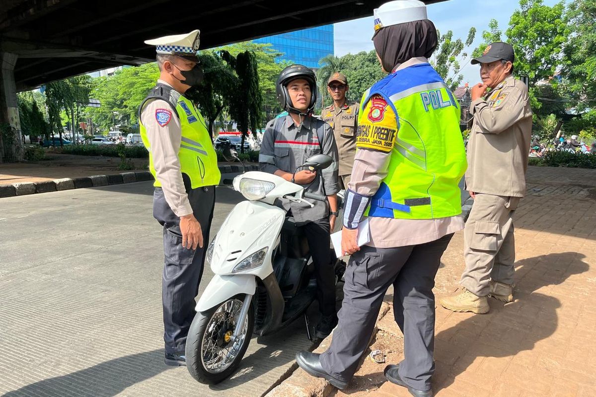Motor Tanpa Pelat Nomor Mulai Terjaring Operasi Zebra Jaya 2025
