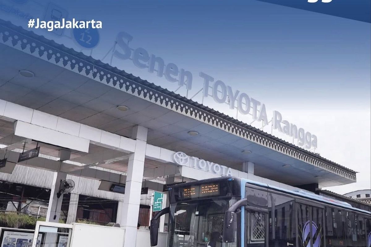 Halte transjakarta, Bus Transjakarta, demo jakarta, Halte Senen Toyota Rangga, Halte Senen Toyota Rangga Sudah Dibuka Lagi
