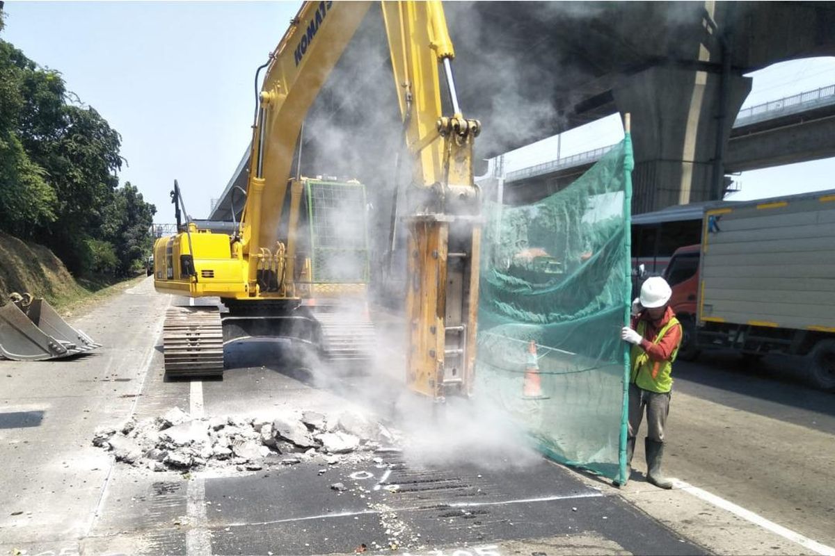 Jasa Marga, Jakarta-Cikampek, tol cikampek utama, perbaikan tol cikampek, Awas Macet, Ada Perbaikan Jalan di Tol Jakarta-Cikampek