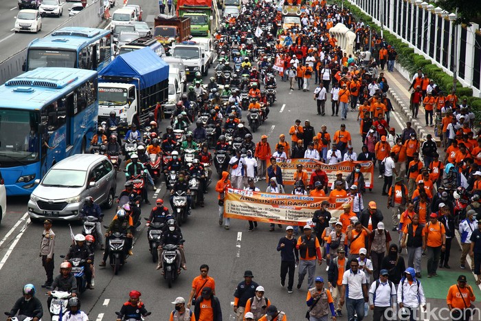 Array,Awas Macet Demo Buruh Hari Ini, Ada Penutupan Jalan?