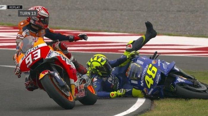 Array,Tahukah Kamu? Rossi Tak Pernah Juara Dunia Selama Ada Marquez di MotoGP