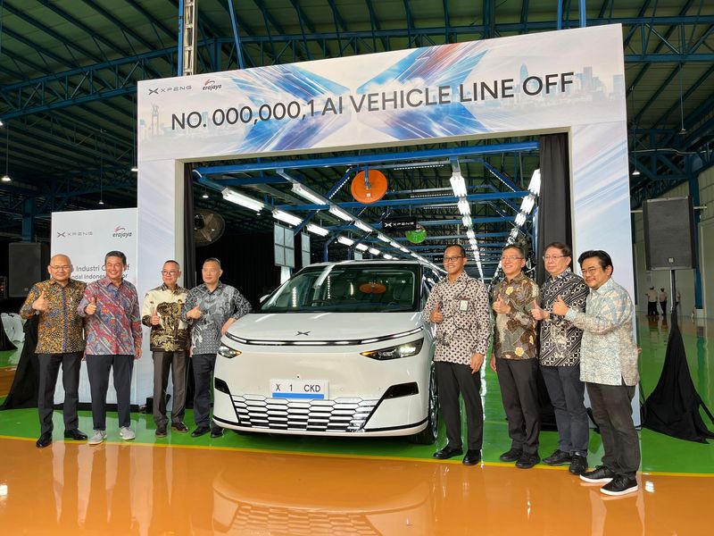 Array,Xpeng Resmi Rakit Mobil di Purwakarta