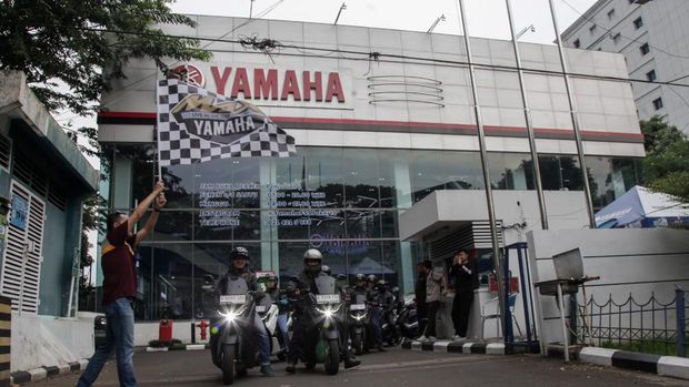 Array,Belasan Bikers Jajal Kecanggihan Yamaha Nmax Turbo Keliling Jakarta