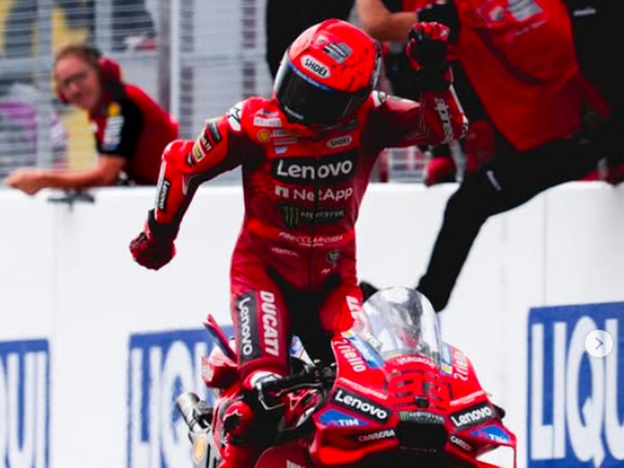 Array,Aura Farming Pacu Jalur Ala Marc Marquez usai Menang MotoGP Jerman