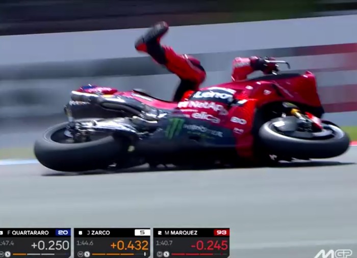 Array,Semua Berkat Ducati, Marquez Tak Lagi Jadi Raja Crash