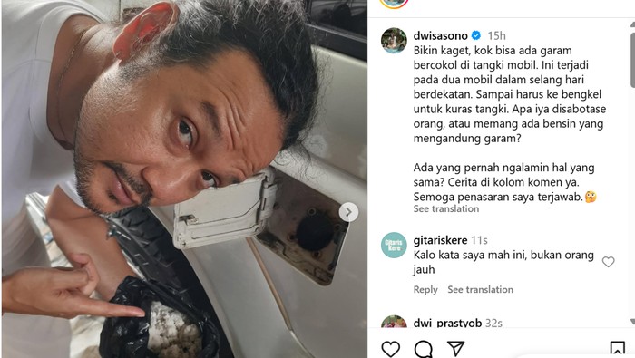 Array,Dwi Sasono Dibikin Kaget, di Dalam Tangki BBM Mobil Ada Garam!