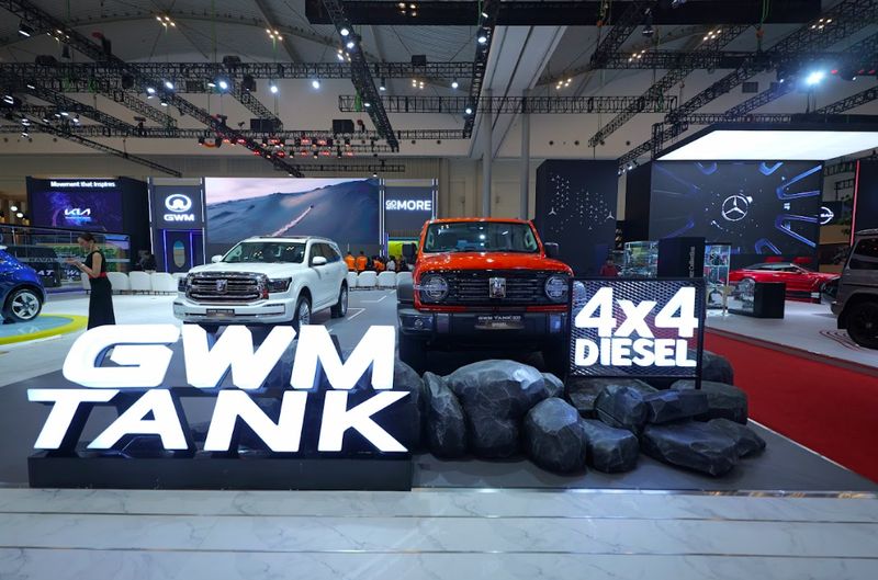 Array,Andalkan Mesin Turbo, GWM Tank 300 Diesel Melantai di GIIAS 2025