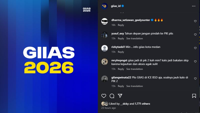 Array,GIIAS 2026 Diminta Tetap Digelar di BSD