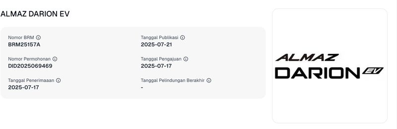 Array,Ada Versi Listrik dan Hybrid, Wuling Daftarkan Nama Almaz Darion di RI