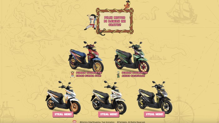 Array,Honda BeAT Edisi One Piece Bisa Didapat Gratis, Berapa Harganya?