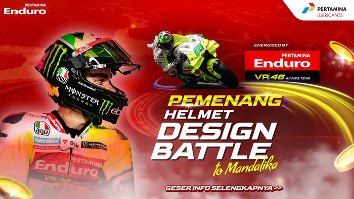 Array,Daftar Pemenang Pertamina Enduro Helmet Design Battle to Mandalika
