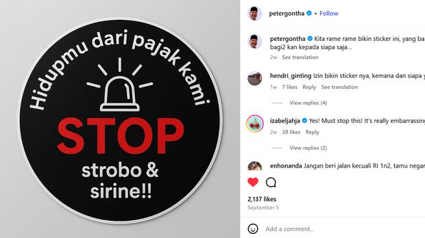 Array,Muncul Imbauan Pasang Stiker 'Tolak Tut Tut Wuk Wuk', Begini Wujudnya