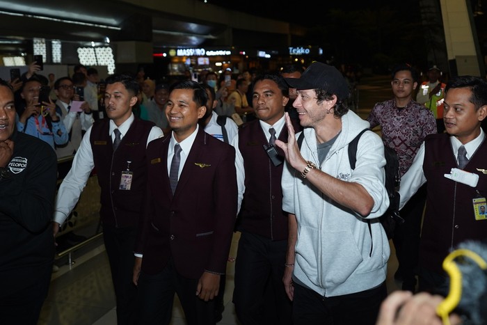 Array,Momen Valentino Rossi Tiba di Indonesia: Ciao Indonesia, Ciao!