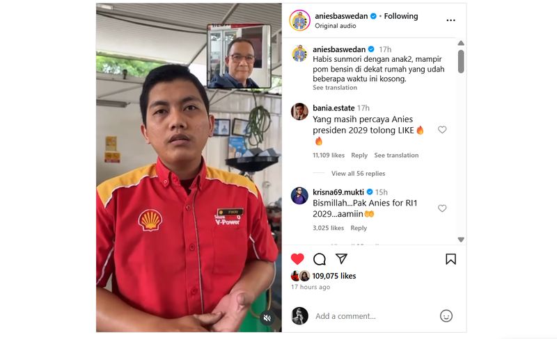 Array,Momen Anies Baswedan Mau Isi BBM di SPBU Shell, tapi Stok Kosong