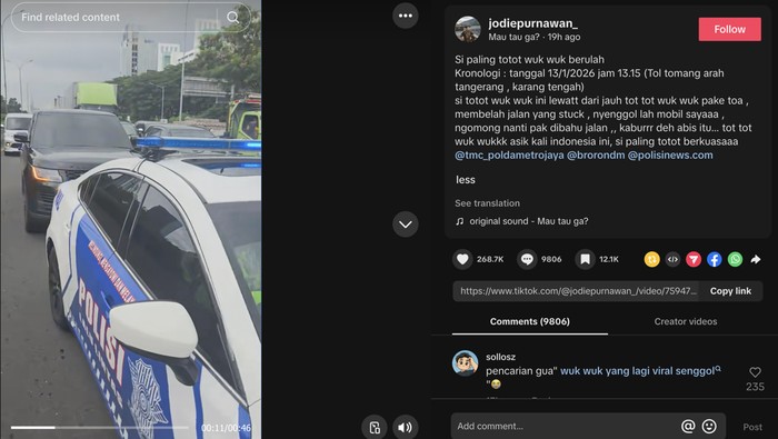 Akhir Cerita Patwal Senggol Mobil Warga saat Lagi Ngawal Range Rover Pelat Dinas