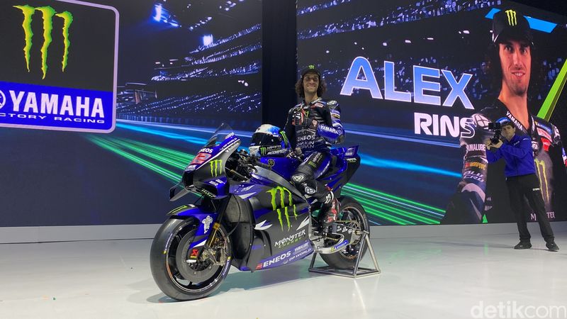Tim MotoGP Yamaha Resmi Rilis YZR-M1 Mesin V4 di Jakarta