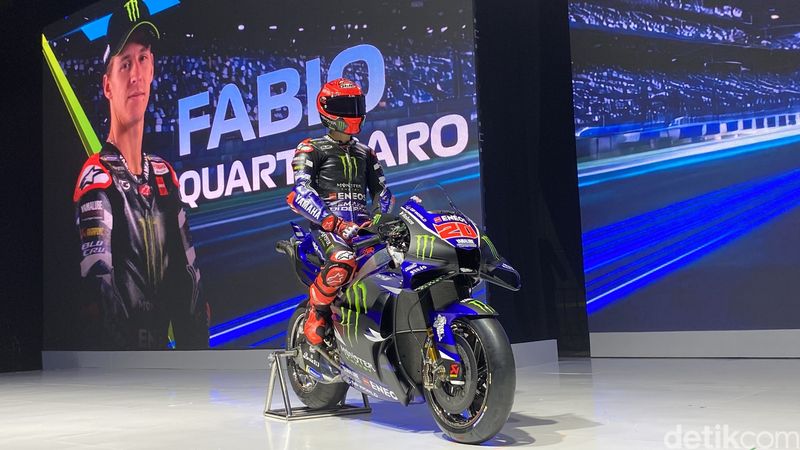 Tim MotoGP Yamaha Resmi Rilis YZR-M1 Mesin V4 di Jakarta