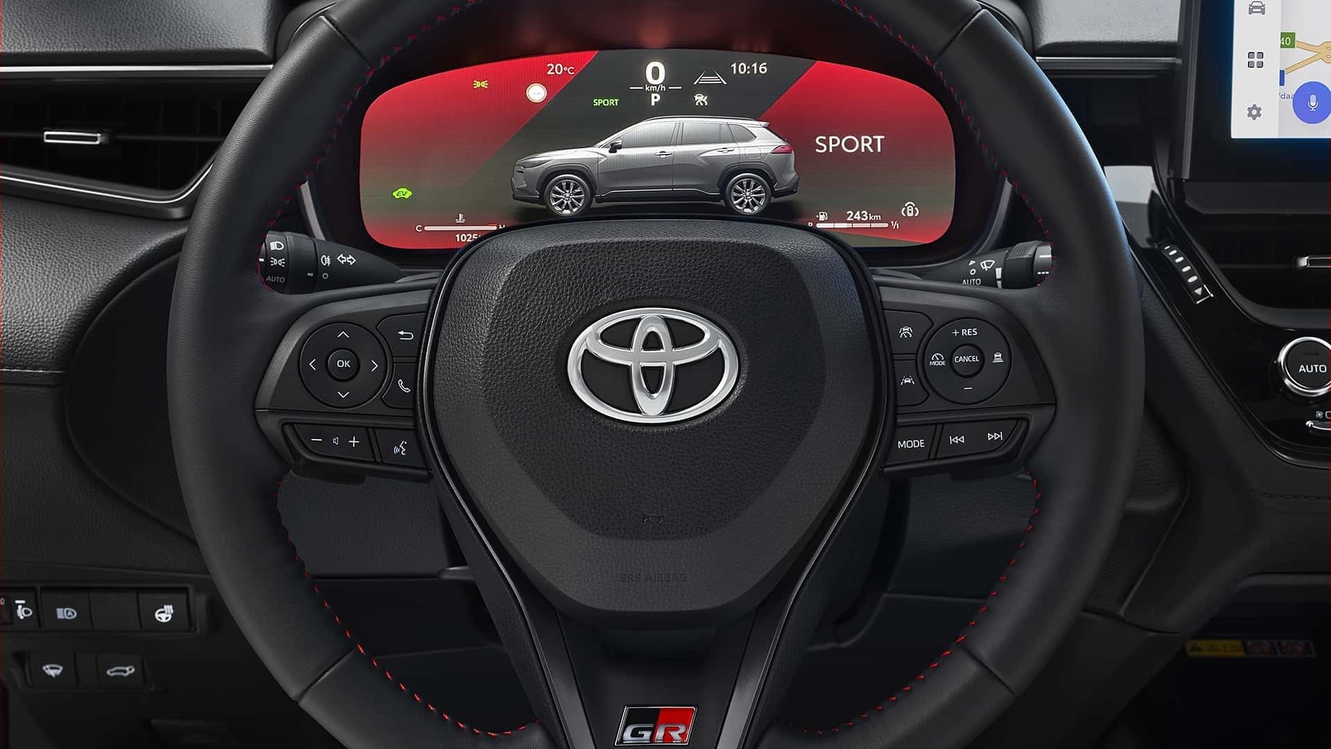 Toyota Corolla Cross, interior y maletero