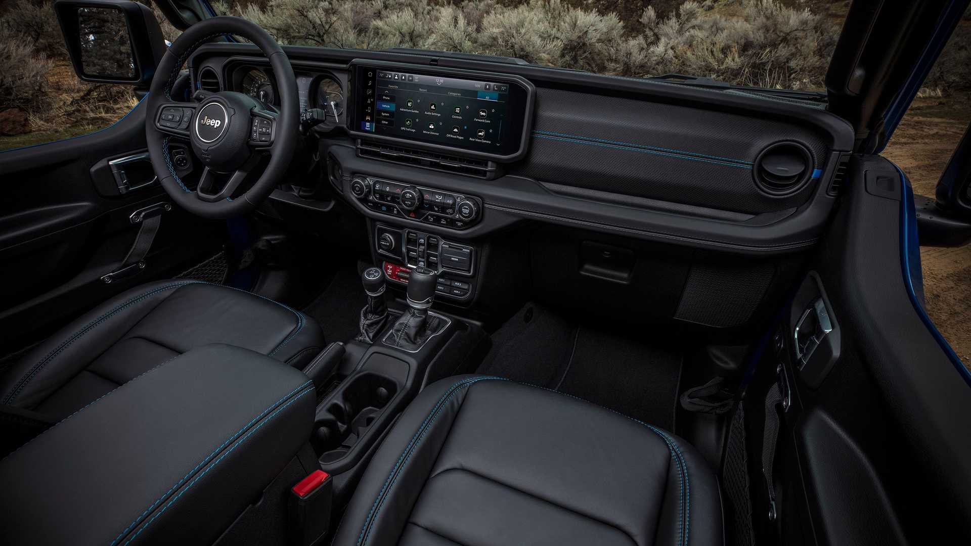 <p>Jeep Wrangler, l'intérieur</p>