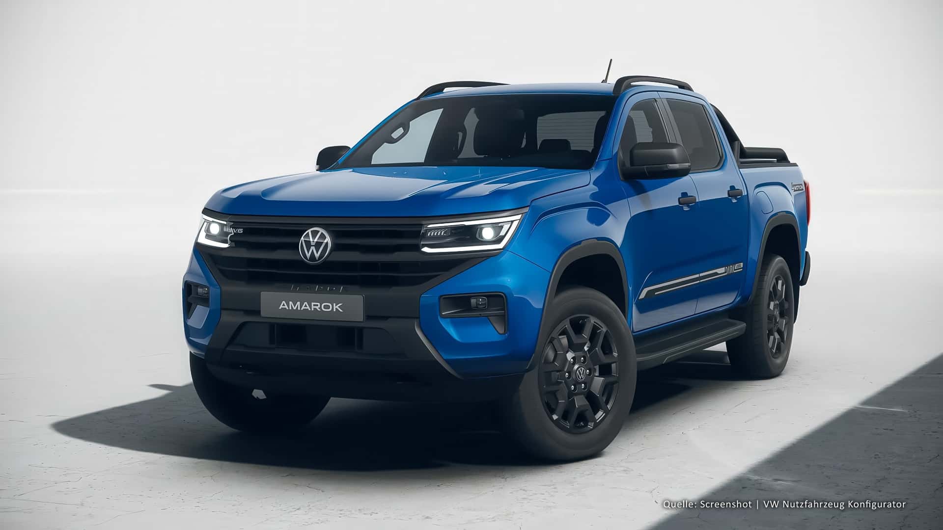 VW Amarok Dark Label: Ein Pick-up sieht schwarz