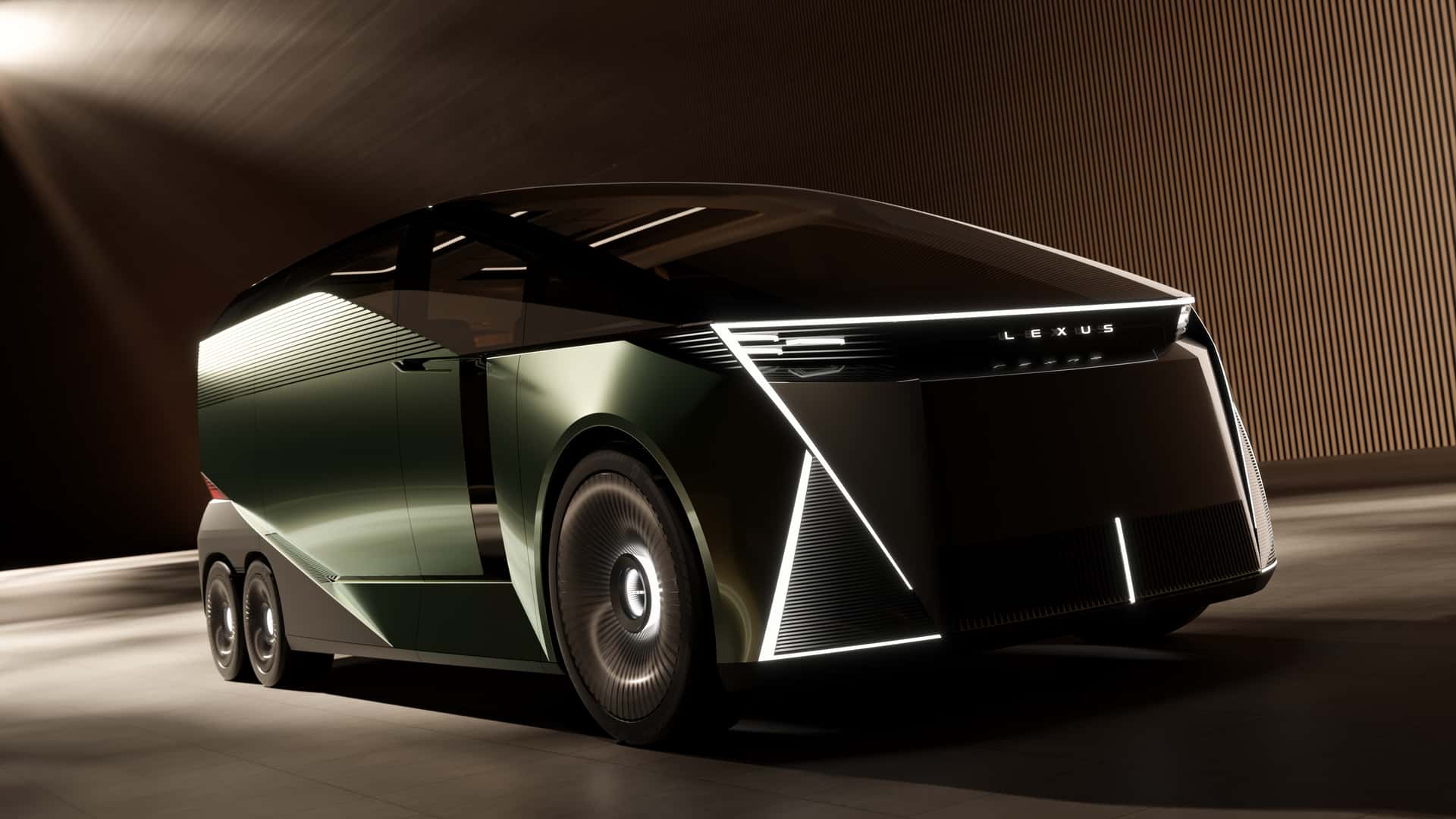 The Lexus LS Concept Reinvents the Flagship as Six-Wheel Minivan