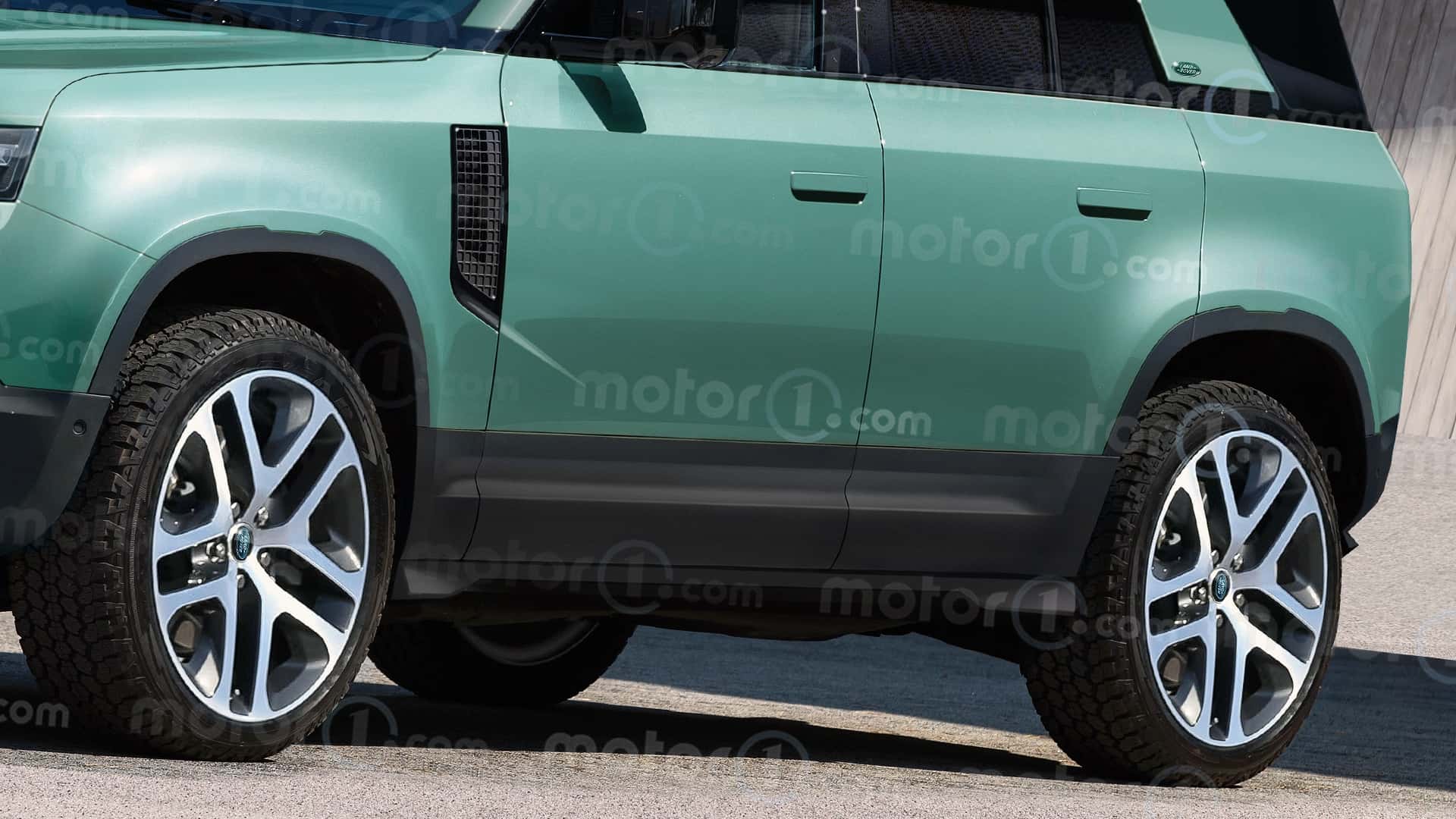 Land Rover Defender Sport 2027, render de Motor1.com