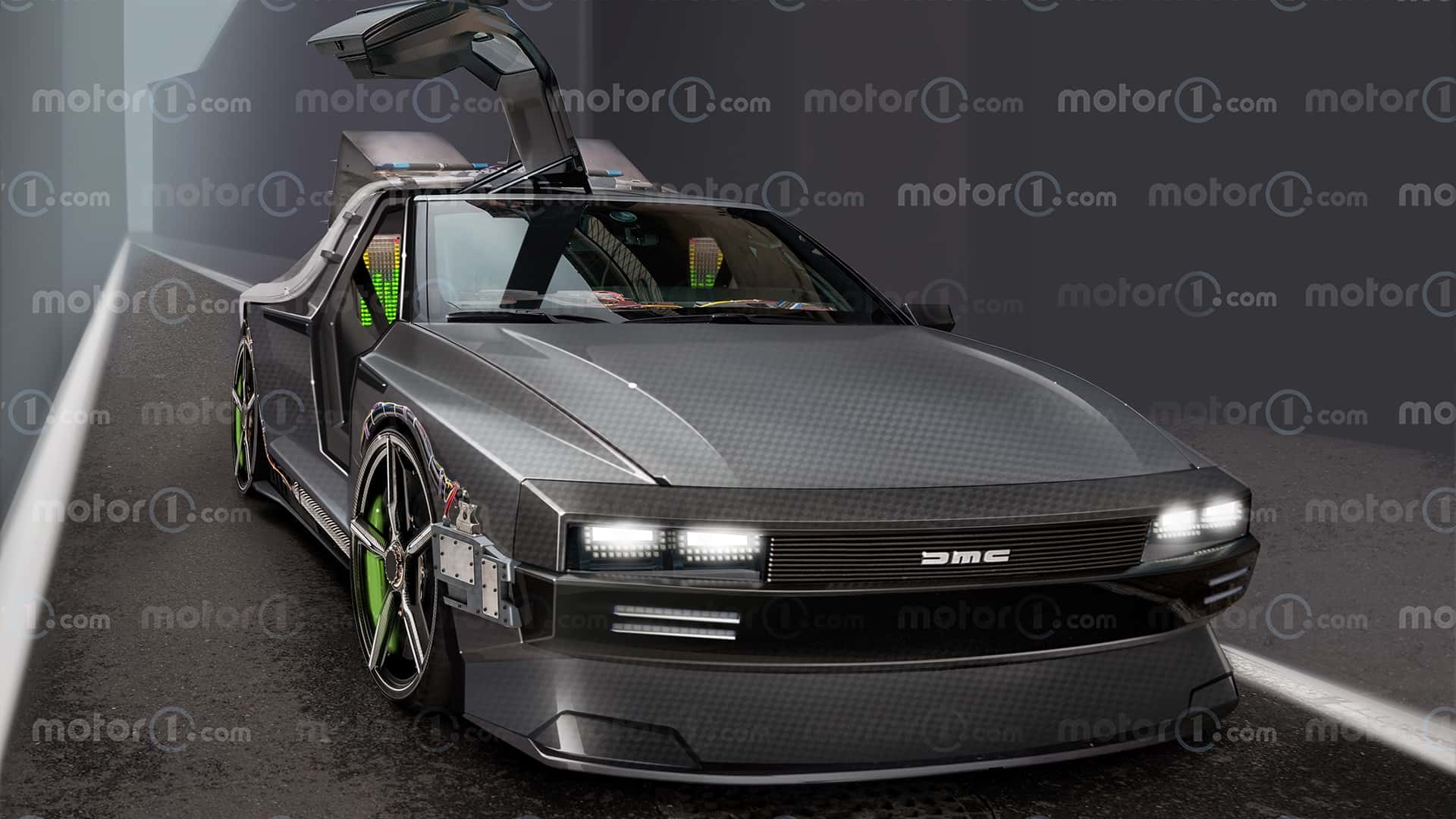 Der DeLorean aus Zurück in die Zukunft 4 (2025), der Motor1.com-Render