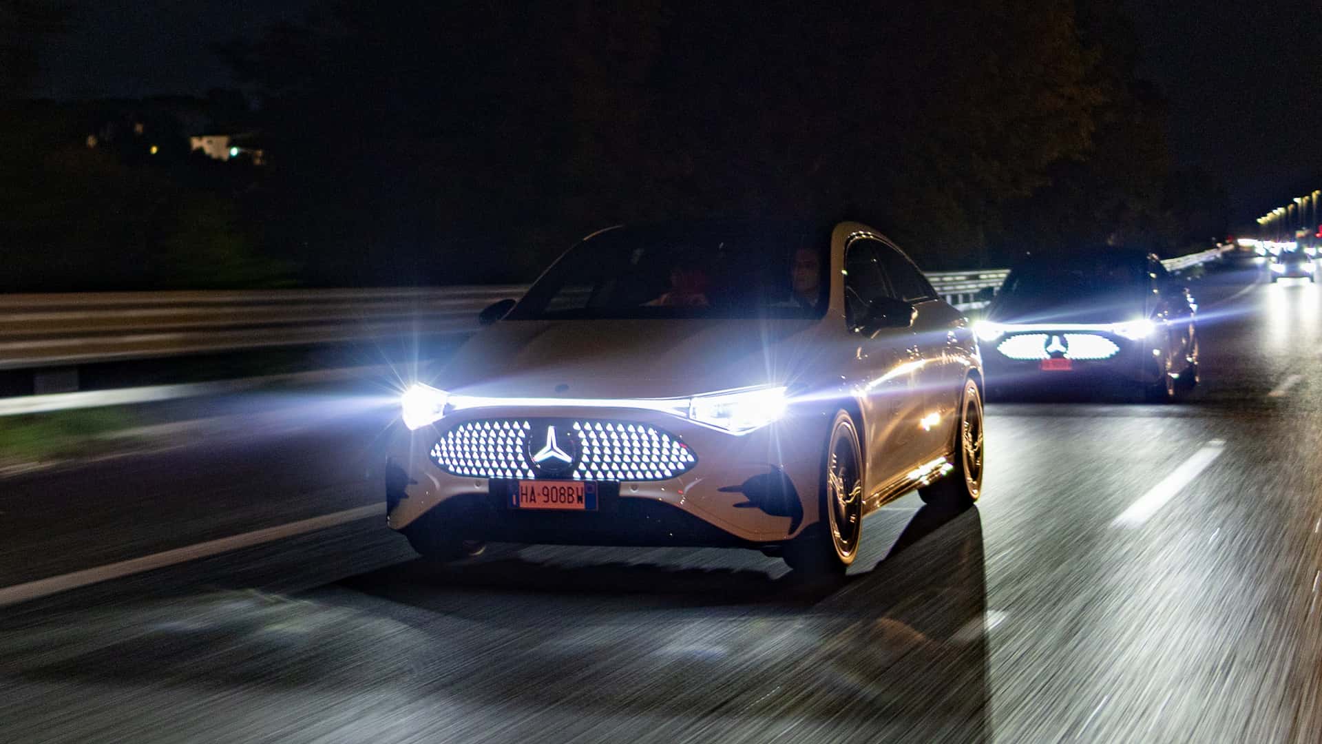Mercedes CLA 250+ en el Grande Raccordo Anulare de Roma