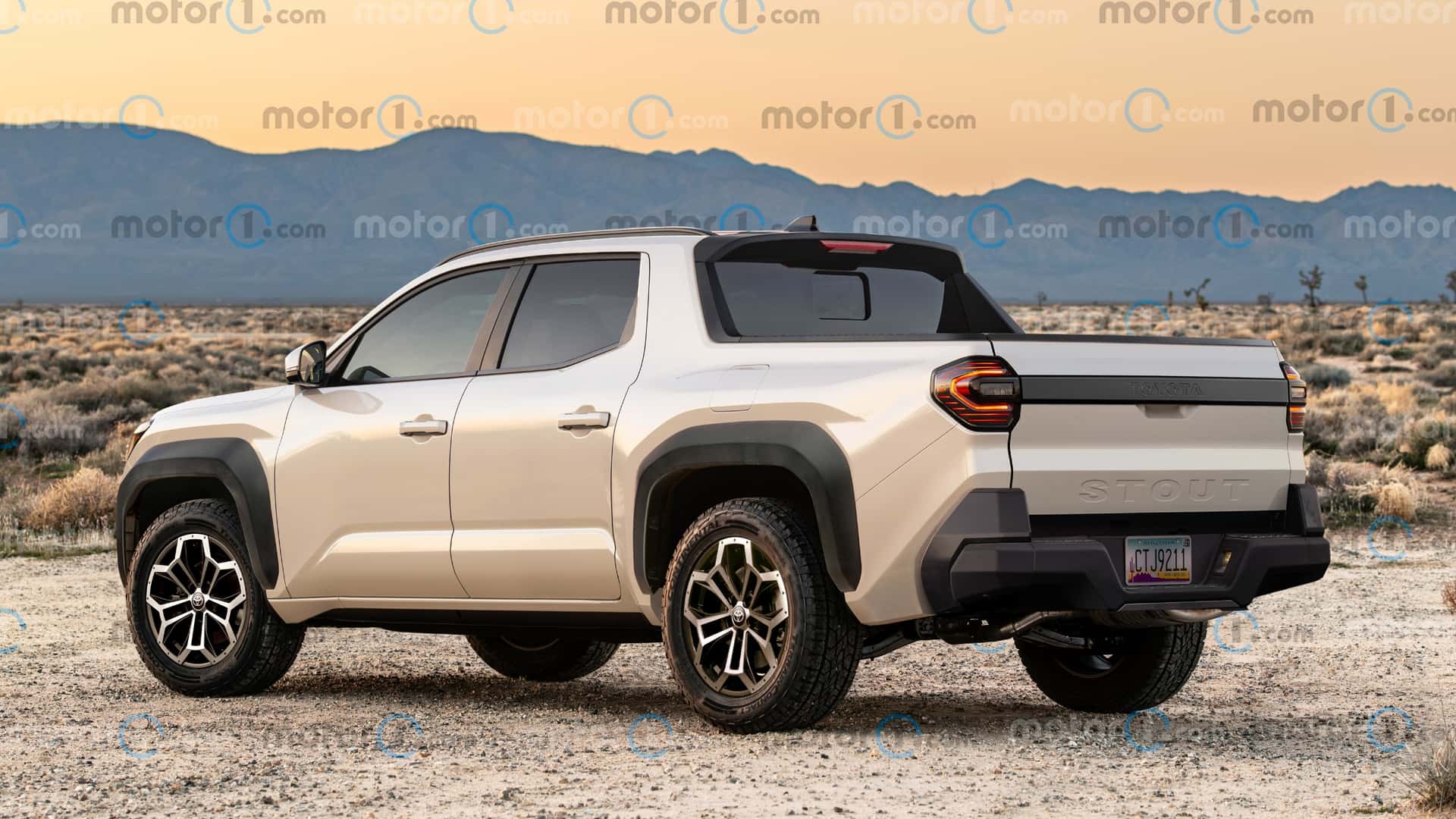 Representación de la Pequeña Camioneta de Toyota