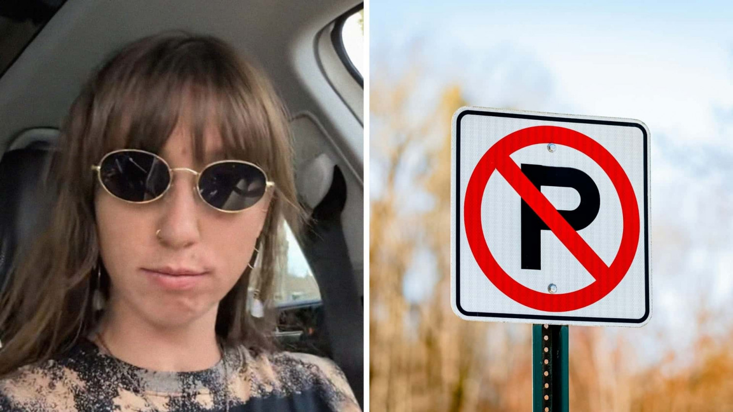 Woman Parks Car. Then She Sees A Sign That Says No Parking for Ford, Lincoln Push-To-Start Vehicles